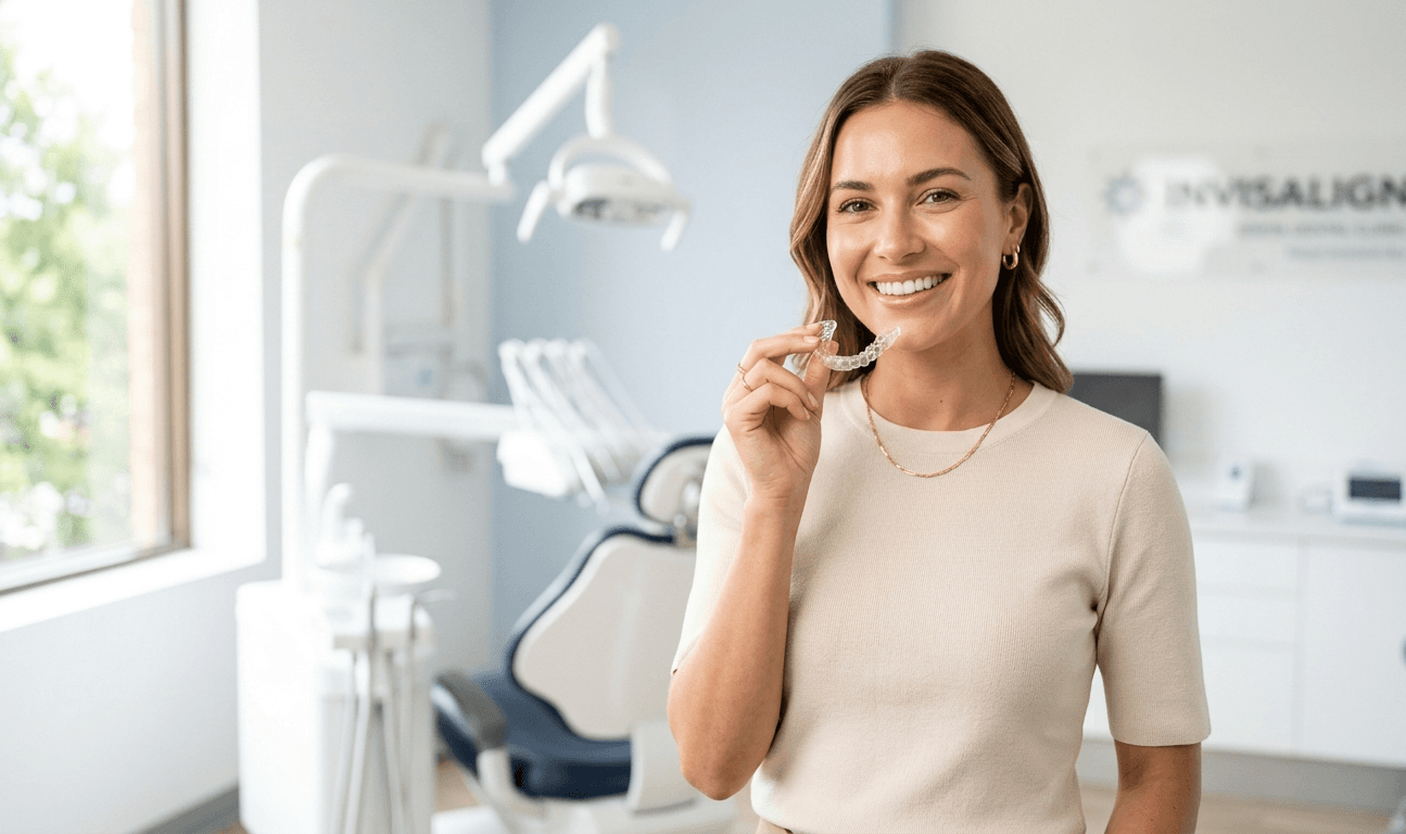 Confident smile with Invisalign® clear aligners